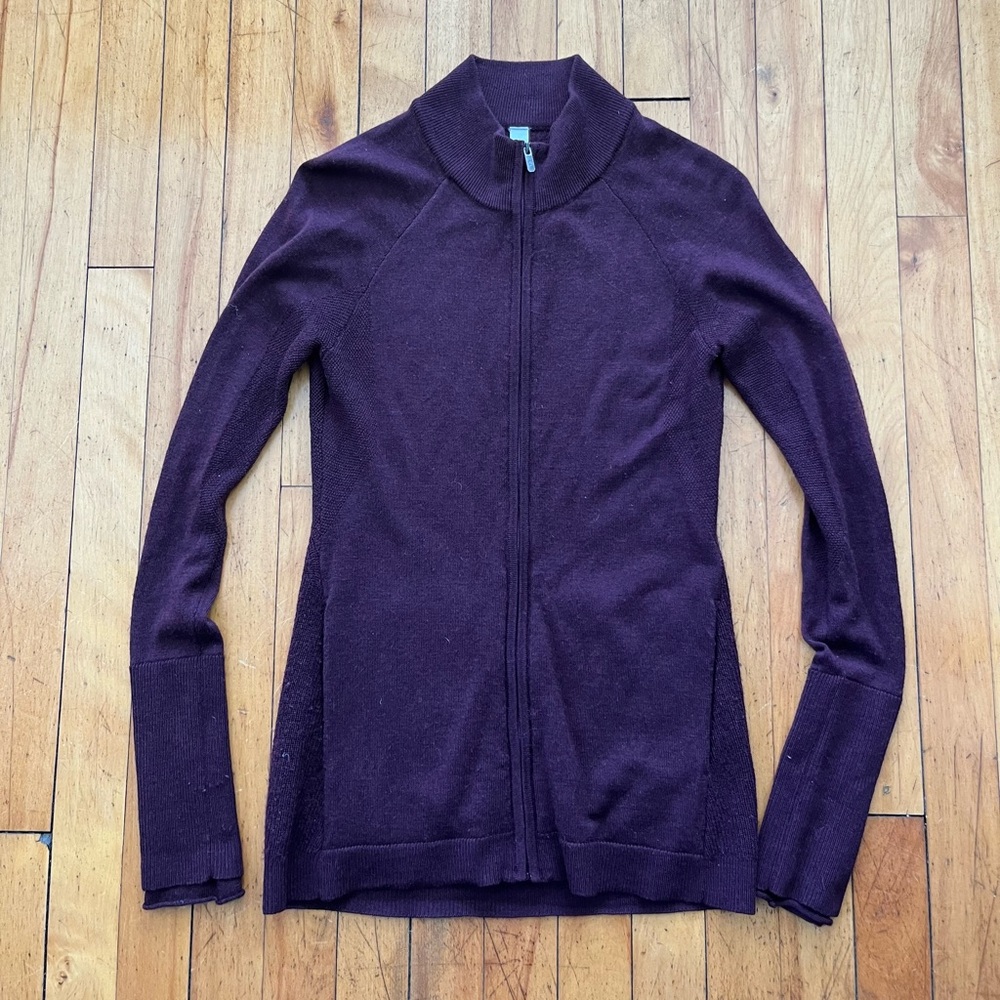 lululemon athletica Deep Plum Full-Zip Knit Jacket